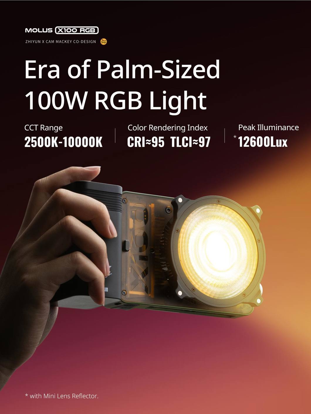 Zhiyun Molus LED X100RGB Pro Cob Light
