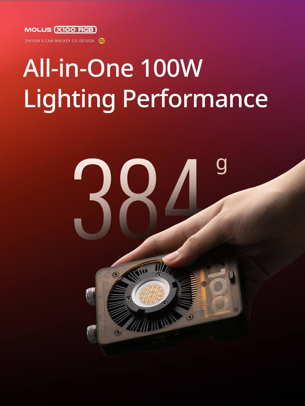 Zhiyun Molus LED X100RGB Pro Cob Light