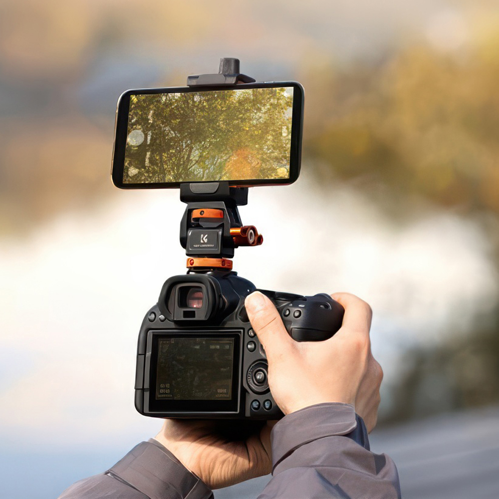 Uchwyt montażowy do monitora K&F Concept MS-42 - pomarańczowo-czarny